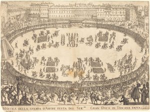Paraati amfiteatterissa tekijältä Jacques Callot