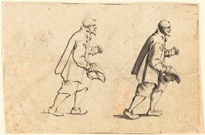 Talonpoika hattu kädessä tekijältä Jacques Callot