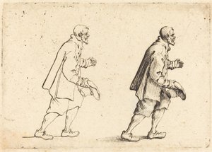 Talonpoika hattu kädessä, n. 1617. tekijältä Jacques Callot