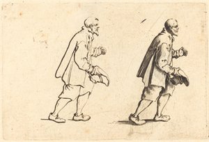 Talonpoika hattu kädessä, n. 1622. tekijältä Jacques Callot