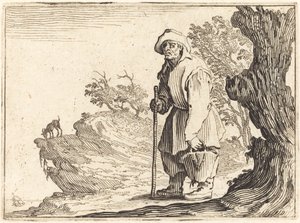 Talonpoika säkin kanssa tekijältä Jacques Callot