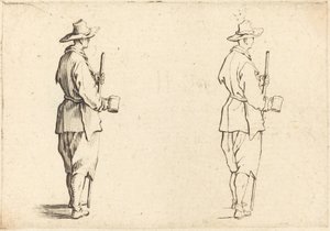 Talonpoika kupin kanssa tekijältä Jacques Callot