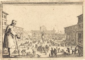 Piazza SS. Annunziata, Firenze tekijältä Jacques Callot