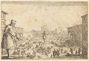 Piazza SS. Annunziata, Firenze tekijältä Jacques Callot