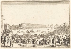 Piazza Santa Croce, Firenze, n. 1622. tekijältä Jacques Callot