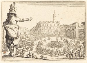 Piazza della Signoria, Firenze, n. 1622. tekijältä Jacques Callot