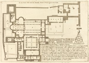 Pyhän syntymän kirkon suunnitelma tekijältä Jacques Callot