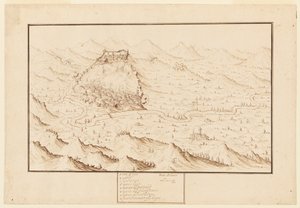 Planometrinen näkymä Ganista tekijältä Jacques Callot
