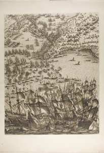 Viisi levy La Rochellen piirityksestä tekijältä Jacques Callot