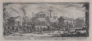 Kylän ryöstö (Pillage et incendie d