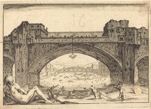 Ponte Vecchio, Firenze tekijältä Jacques Callot