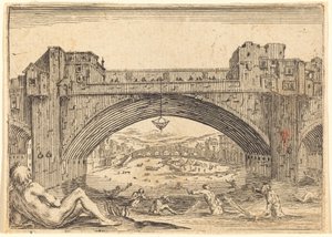 Ponte Vecchio, Firenze tekijältä Jacques Callot