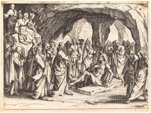 Lasaruksen herättäminen tekijältä Jacques Callot