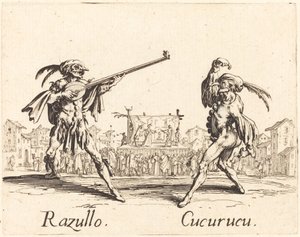 Razullo ja Cucurucu tekijältä Jacques Callot