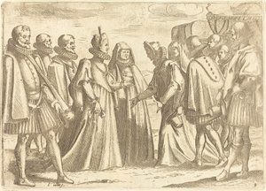 Vastaanotto Mantuassa tekijältä Jacques Callot
