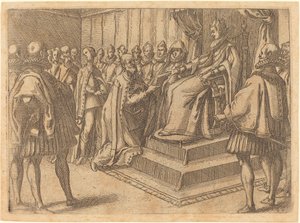 Puolan lähettilään vastaanotto tekijältä Jacques Callot