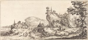 Paluu metsästä kotiin, luultavasti n. 1630. tekijältä Jacques Callot