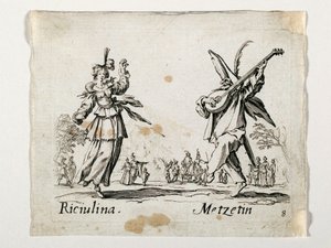 Riculina ja Metzetin, Commedia dell
