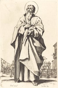 Pyhä Bartolomeus, julkaistu 1631. tekijältä Jacques Callot