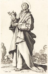 Pyhä Johannes evankelista tekijältä Jacques Callot