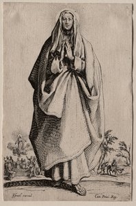 Vapahtajan Siunatun Neitsyt Marian pyhät Icons/Les Grands Apôtres (Suuret apostolit): La Sainte Vierge (Pyhä Neitsyt) tekijältä Jacques Callot