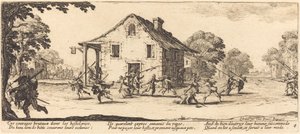 Ryöstön kohtaus tekijältä Jacques Callot