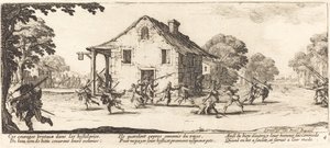 Ryöstön kohtaus tekijältä Jacques Callot