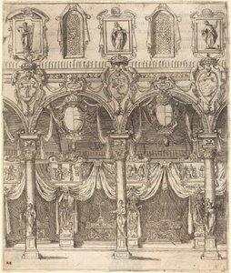 San Lorenzon sivukäytävä, Firenze tekijältä Jacques Callot