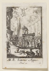 Apostoli Simon (Simonis Appos.) tekijältä Jacques Callot
