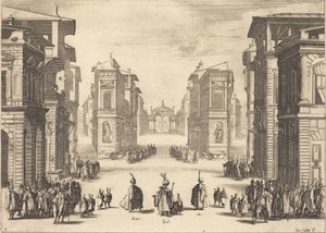 Suleiman, näytös I tekijältä Jacques Callot