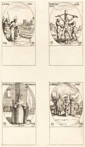 St. Aurea, St. Bartholomew, St. Louis, St. Genesius. tekijältä Jacques Callot