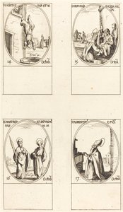 St. Calixtus; St. Hedwigs; Pyhät Martinilainen ja Saturian; St. Florentine tekijältä Jacques Callot