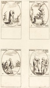 St. Dionysius, Rusticus & Eleutherius; St. Abraham; St. Gereon & Companions; Pyhät varten tekijältä Jacques Callot