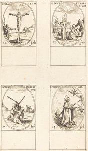 St. Eulalia; St. Fusca ja Maura; St. Valentine; St. Anthony tekijältä Jacques Callot