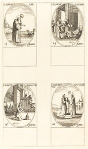 St. Nummi; St. John Calybite; St. Marcellus; St. Kunnia tekijältä Jacques Callot