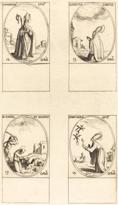St. Maximilian; St. Carpus; Pyhä Daniel ja Angelus; St. Fortunatus tekijältä Jacques Callot
