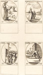 St. Pantaleon, Sts. Nazarius ja Celsus, St. Martha, St. Beatrice. tekijältä Jacques Callot