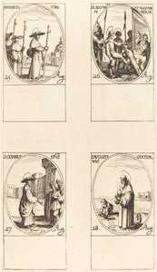 St. Patricia, Sts. Secundus ja Alexander, St. Caesarius, St. Augustine tekijältä Jacques Callot