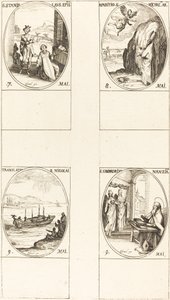 Pyhä Stanislaus; Pyhän Mikaelin ilmestys; Pyhän Nikolauksen käännös; St. G tekijältä Jacques Callot