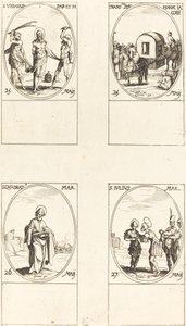 St. Urban; Pyhän Jaakobin Marian käännös; St. Quadrat; St. Julius tekijältä Jacques Callot