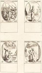 Pyhä Ursula ja seuralaiset; St. Mary Salome; St. Severinus; St. Maglorius tekijältä Jacques Callot