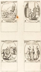 Pyhät Faustinus ja Jovita; St. Juliana; St. Meillä on yksi; St. Polychronius tekijältä Jacques Callot
