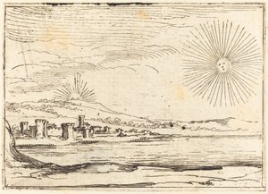 Auringonnousu, 1628. tekijältä Jacques Callot