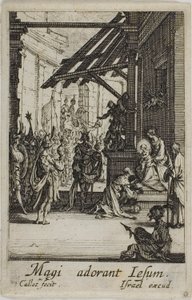 Maagien palvominen, Neitsyt Marian elämästä. tekijältä Jacques Callot
