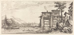 The Bathers, luultavasti c. 1630. tekijältä Jacques Callot