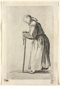The Beggars: Beggar at Her Rosary tekijältä Jacques Callot