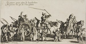 The Bohemians Marching: The Rear Guard, elokuvasta The Bohemians tekijältä Jacques Callot