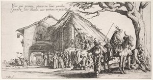 Bohemians: Pysähdyspaikka: Ennustaja, n. 1621-1625. tekijältä Jacques Callot