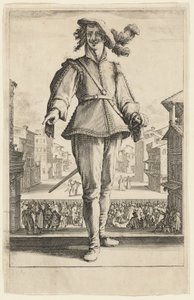 Kapteeni tai rakastaja, kolmelta italialaiselta koomikkolta tekijältä Jacques Callot