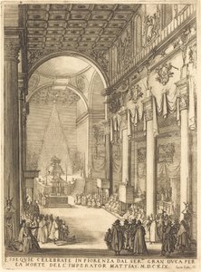 Keisari Mathiasin katafalkki tekijältä Jacques Callot